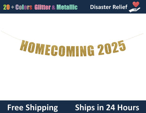 Homecoming 2025 | Hanging Letter Party Banner