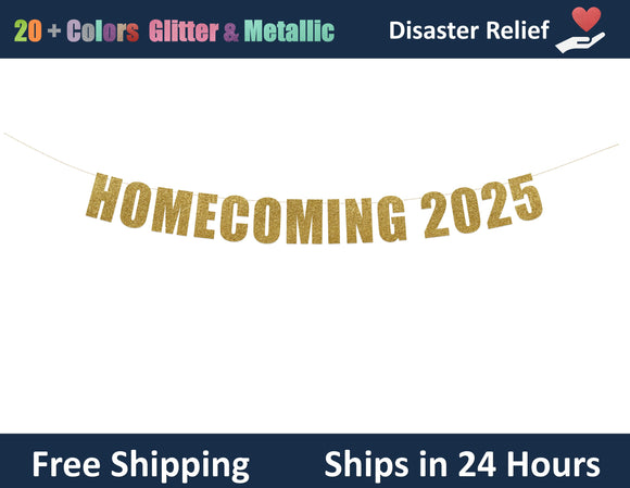 Homecoming 2025 | Hanging Letter Party Banner