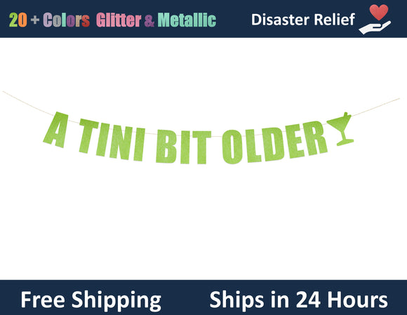 A Tini Bit Older | Hanging Letter Party Banner