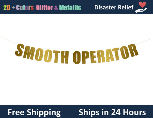 Smooth Operator | Hanging Letter Party Banner