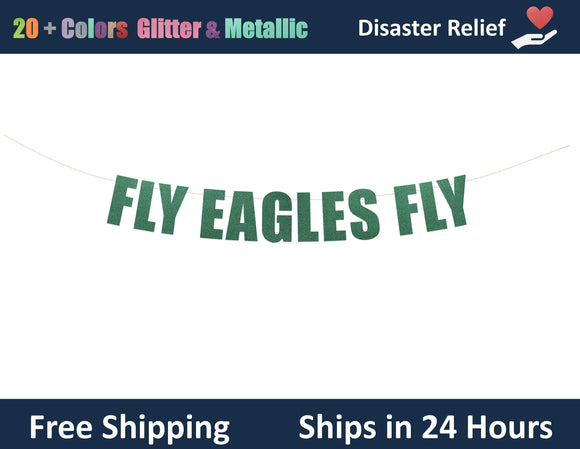Fly Eagles Fly | Hanging Letter Party Banner