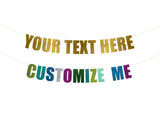 Custom Text | Hanging Letter Party Banner