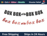 Box Box Box Box | Hanging Letter Party Banner