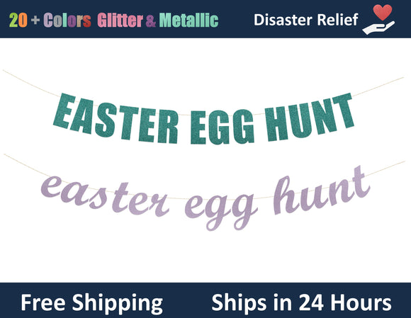 Easter Egg Hunt | Hanging Letter Party Banner