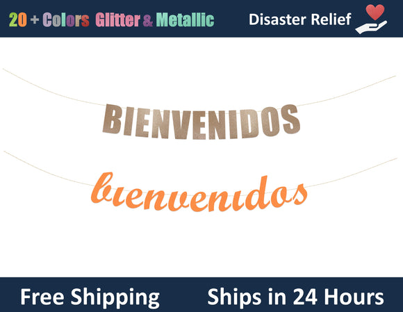 Bienvenidos | Hanging Letter Party Banner