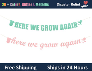 Here We Grow Again | Hanging Letter Party Banner