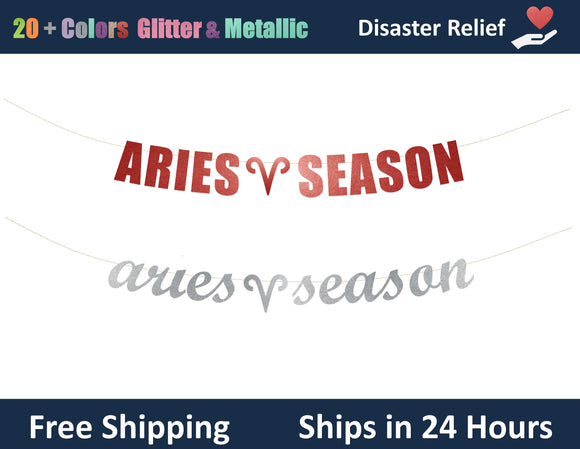 Aries Season | Hanging Letter Party Banner