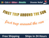 First Trip Around The Sun | Hanging Letter Party Banner