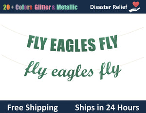 Fly Eagles Fly | Hanging Letter Party Banner