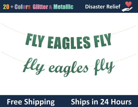 Fly Eagles Fly | Hanging Letter Party Banner